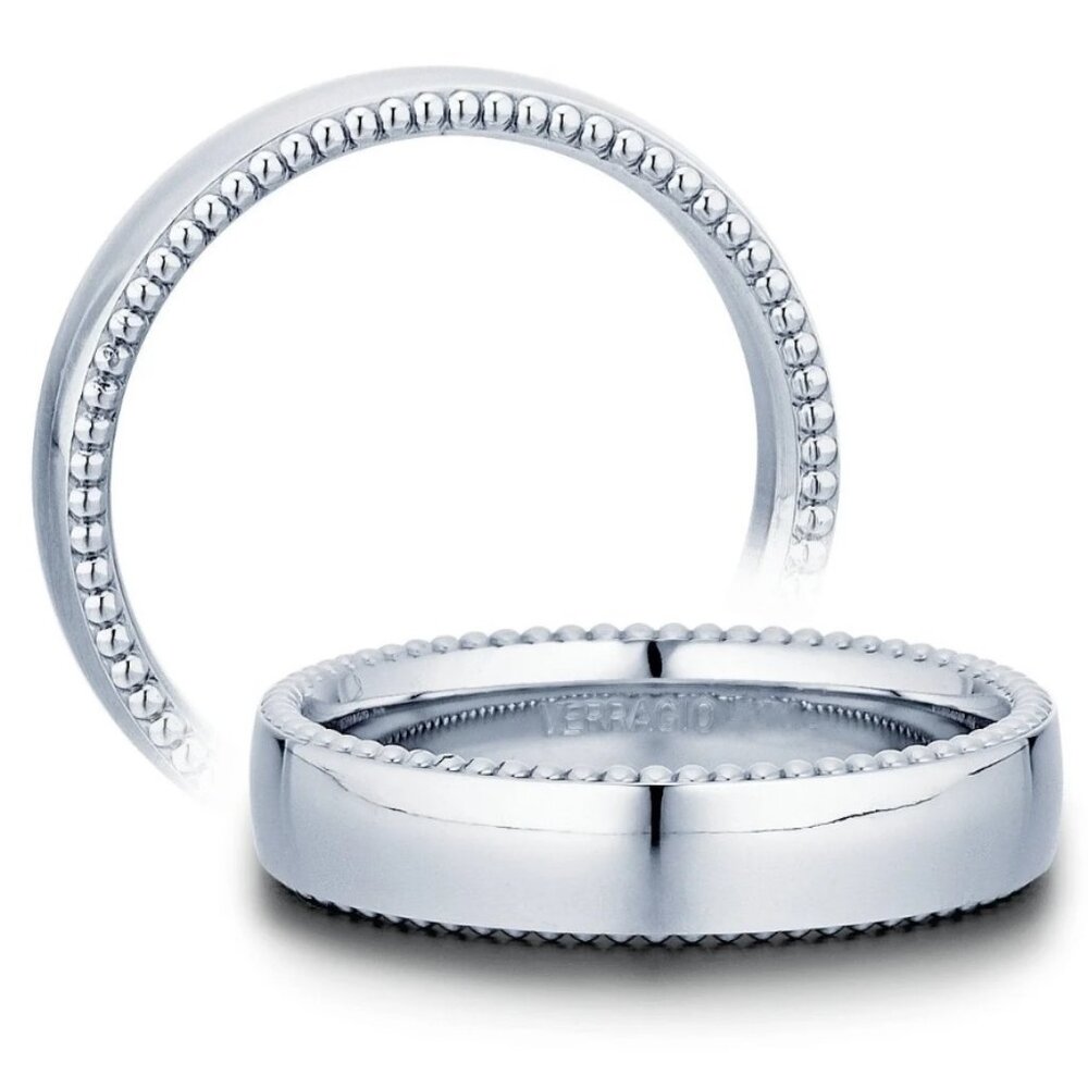 $5000 / NEW / Verragio PLATINUM Men's Wedding Band - 5mm / Size 11.5 US